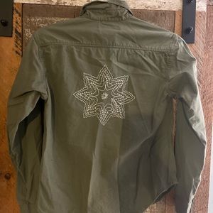 Cruel Girl Western Shirt, Olive Green, Small